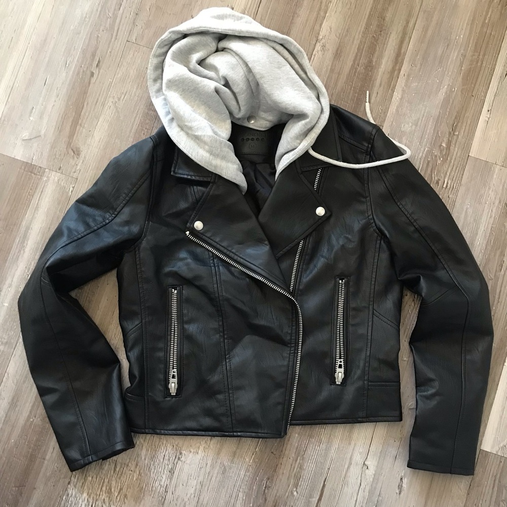 NWOT BLANKNYC Black faux leather jacket